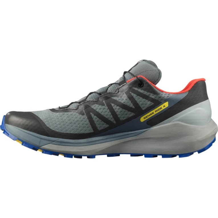 Tenis Para Trail Running Salomon Sense Ride 4 GTX Invisible Fit Hombre Grises | MX TEGA957